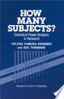 How many subjects? : statistical power analysis in research /
