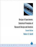 Design of experiments : statistical principles of research design and analysis /