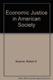 Economic justice in American society /