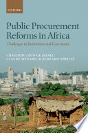 Public procurement reforms in Africa : challenges in institutions and governance /