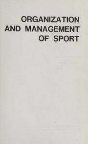 Organization and management of sport /