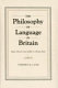 The philosophy of language in Britain : major theories from Hobbes to Thomas Reid /