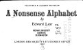 A nonsense alphabet /
