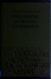 Philosophy as social expression /
