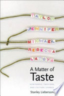 A matter of taste : how names, fashions, and culture change /