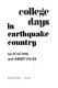 College days in earthquake country : ordeal at San Francisco State : a personal record /