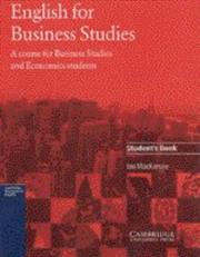English for business studies : a course for business studies and economics students /