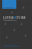 The essentials of literature in English, post-1914 /
