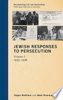 Jewish responses to persecution /