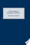 The scoring of Baroque concertos /