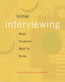 Initial interviewing : what students want to know /