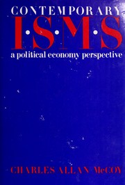 Contemporary isms : a political economy perspective /