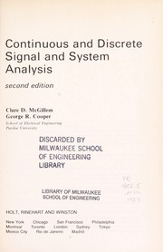 Continuous and discrete signal and system analysis /
