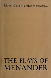 The plays of Menander.