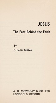 Jesus, the fact behind the faith /