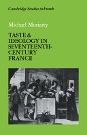 Taste and ideology in seventeenth-century France /