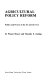 Agricultural policy reform : politics and process in the EC and the USA /