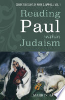 Reading Paul within Judaism /