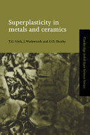 Superplasticity in metals and ceramics /