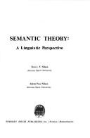Semantic theory : a linguistic perspective /