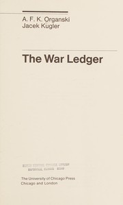The war ledger /