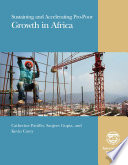 Sustaining and accelerating pro-poor growth in Africa /