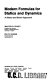 Modern formulas for statics and dynamics : a stress-and-strain approach /