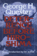 Deterrence before Hiroshima : the airpower background of modern strategy /