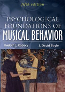 Psychological foundations of musical behavior /