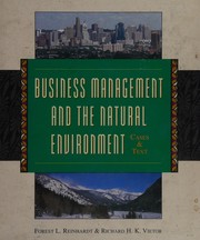 Business management and the natural environment : cases & text /