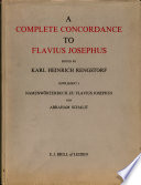A complete concordance to Flavius Josephus /