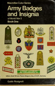 Army badges and insignia of World War 2 /