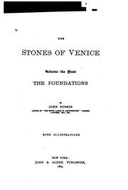 The stones of Venice /