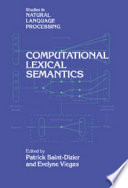Computational lexical semantics /
