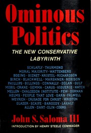 Ominous politics : the new conservative labyrinth /