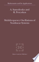 Multifrequency oscillations of nonlinear systems /