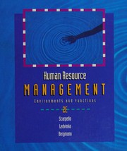 Human resource management : environments and functions /