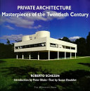 Private architecture : masterpieces of the twentieth century /