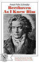 Beethoven as I knew him, a biography.
