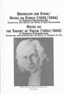 Brouillon zur Ethik (1805/1806) = Notes on ethics (1805/1806) /