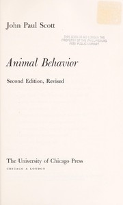 Animal behavior.