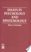 Essays in psychology and epistemology /