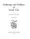 Folksongs and folklore of South Uist /