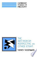 The first-person perspectiv and other essays /