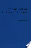 The object of literary criticism /