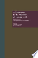 A monument to the memory of George Eliot : Edith J. Simcox's Autobiography of a shirtmaker /