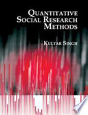 Quantitative social research methods /