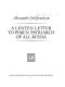 A lenten letter to Pimen, Patriarch of All Russia