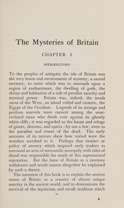 The mysteries of Britain; secret rites and traditions of ancient Britain restored.