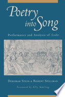 Poetry into song : performance and analysis of lieder /